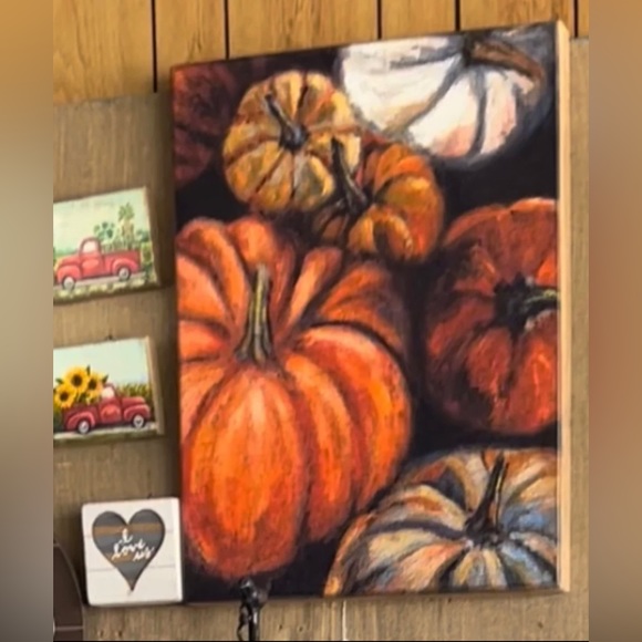 Large Pumpkins Picture 20 x 26 - Picture 6 of 6